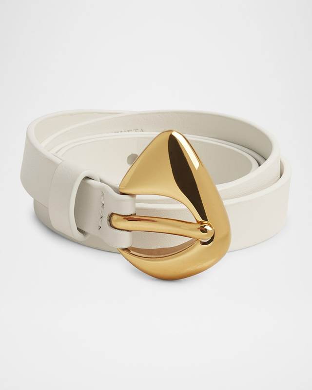 Fin Medium Leather Belt